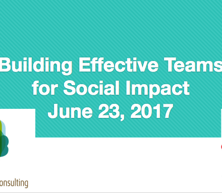 Building Effective Teams For Social Impact